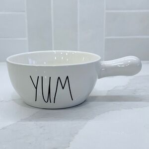 Rae Dunn White 'YUM' Soup Bowl